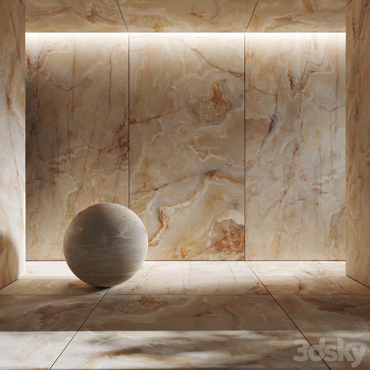 Tile Golden Onyx Porcelain